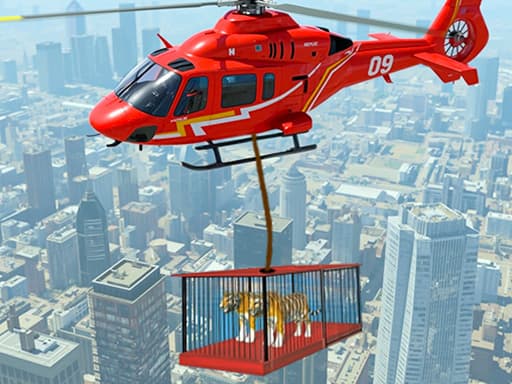 Animal Helicopter Rescue Game